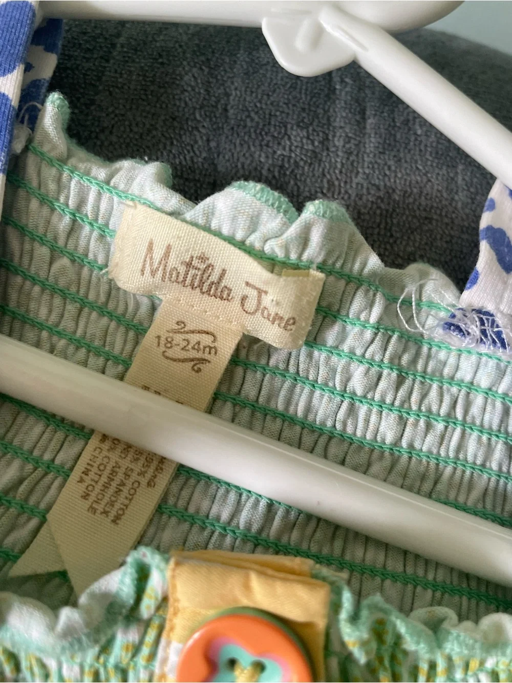 Matilda Jane Girls Matching Set with top and pants sz 18/24mths.